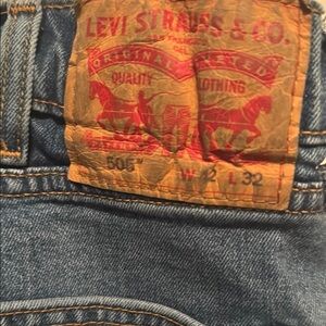 Levi's Relaxed Blue Jeans with Iconic Branding